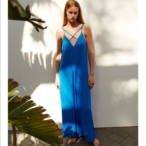 ZARA Satin Effect Jumpsuit - Picture 5 of 6